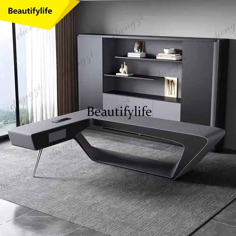 M9344  Stationary Strong Executive Desk Manager Designer Modern Writing Computer Table Study Home Silla De Escritorio Office Fur