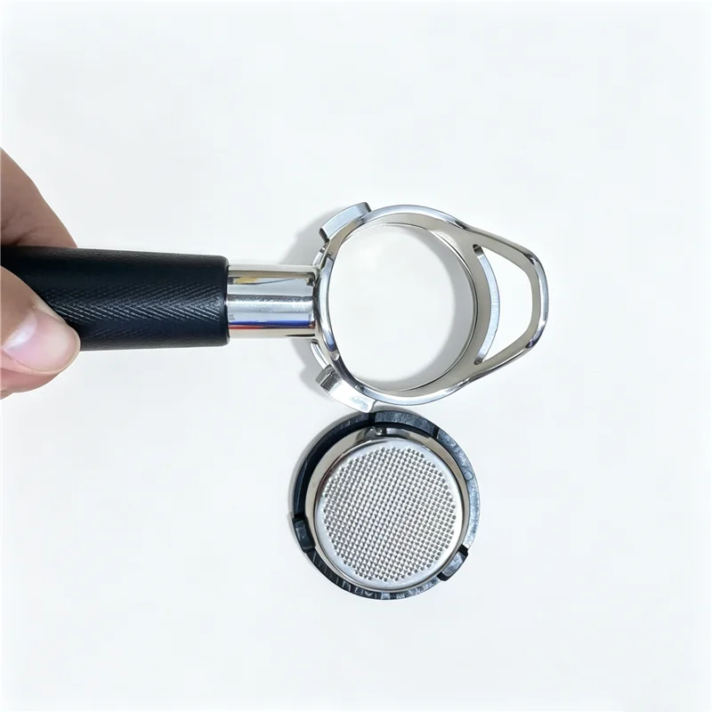 Portafiltro de café sin fondo de 54 mm con 3 asas y cesta para 2 tazas, compatible con las máquinas de espresso de la serie NINJA ES501/ES601/ES701.