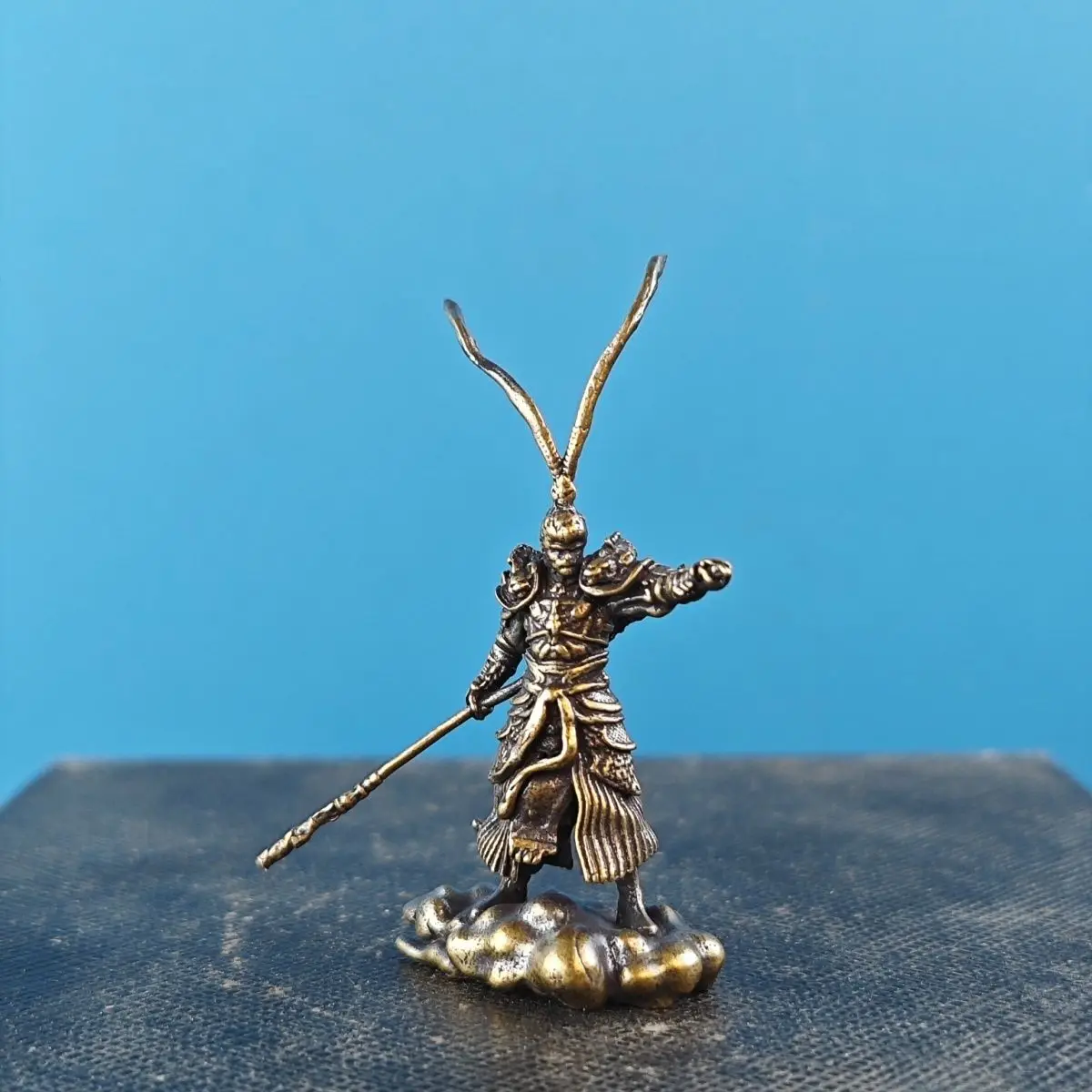Brass Sun Wukong Miniature Model Micro-Landscape Fish Tank Decorative Figurine Scene Micro-Shot Collectible