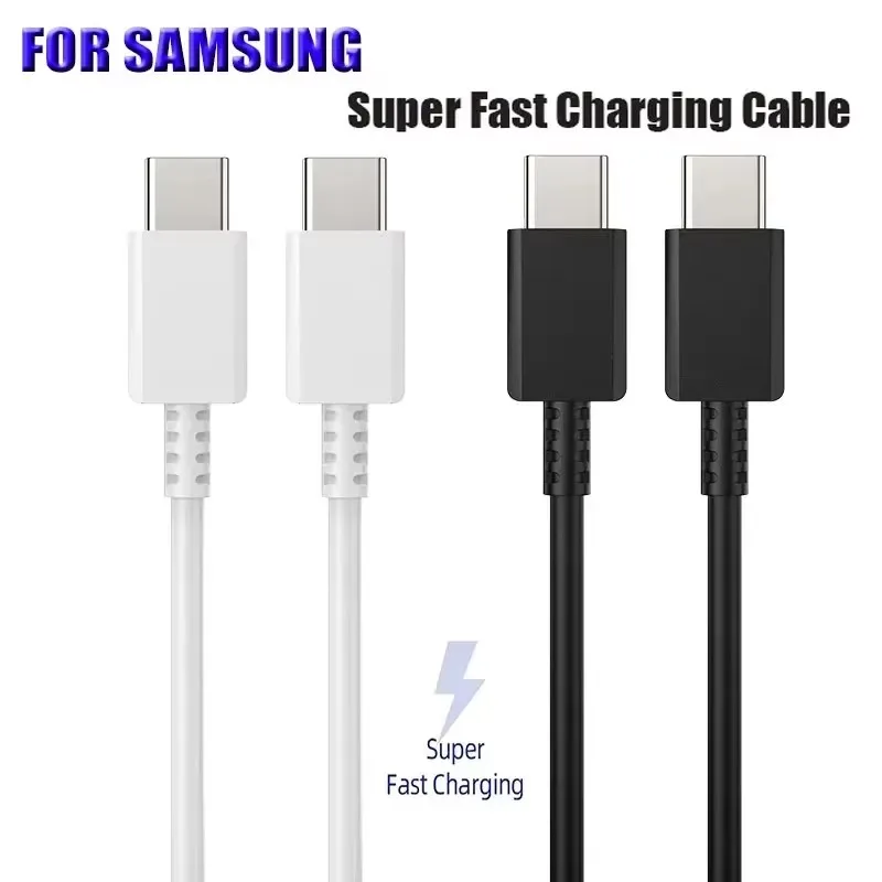 For Samsung 45W PD Charger Super Fast Charging For Galaxy S25 Ultra Plus FE S24 S23 S22 A56 A55 A36 A17 EU Adapter 5A Type C view 5