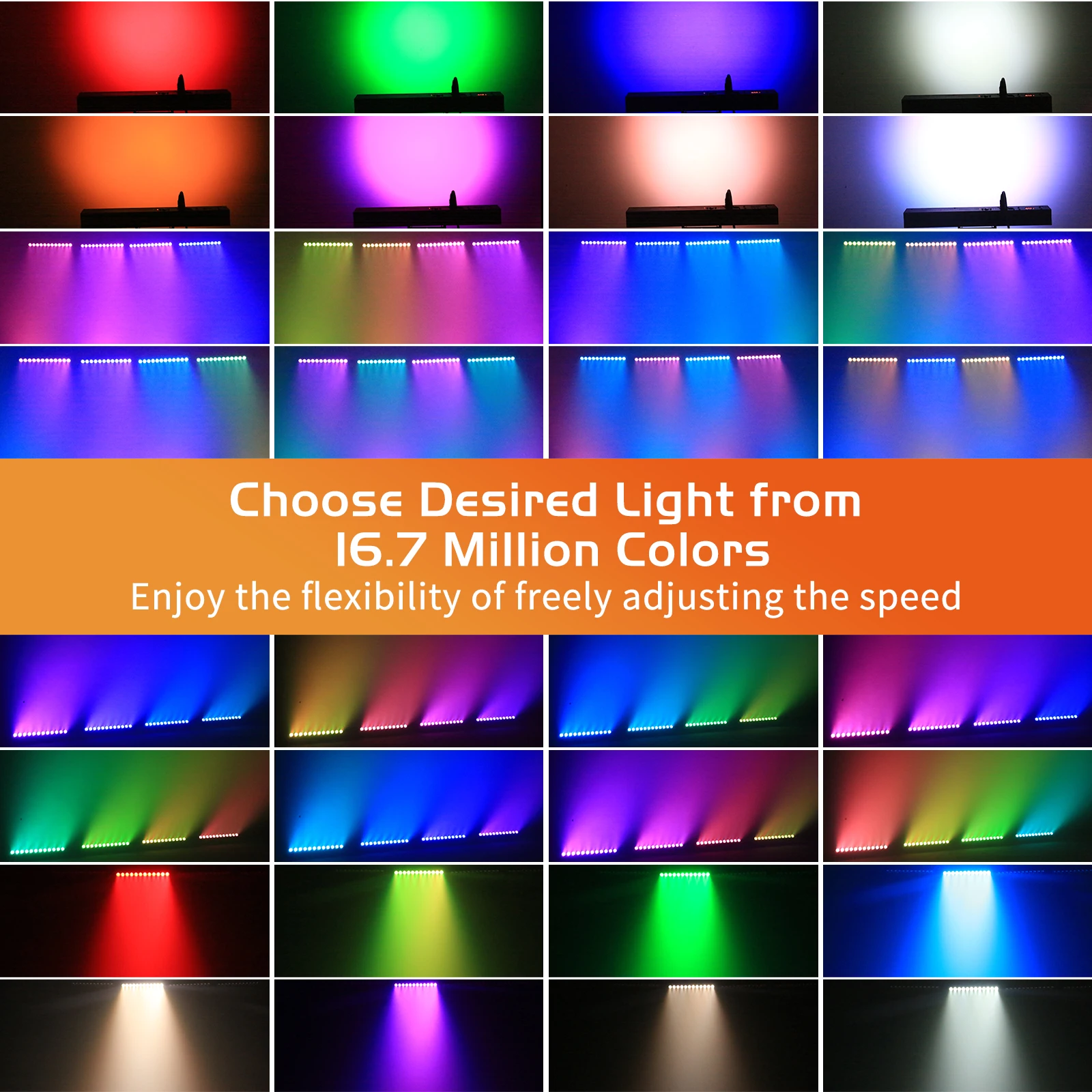 U'King 12X6W RGBWA+UV LED Wall Washer Lights z akumulatorem 5200MA DMX512 Liniowa listwa świetlna sceniczna do budowy sklepu kościelnego Party