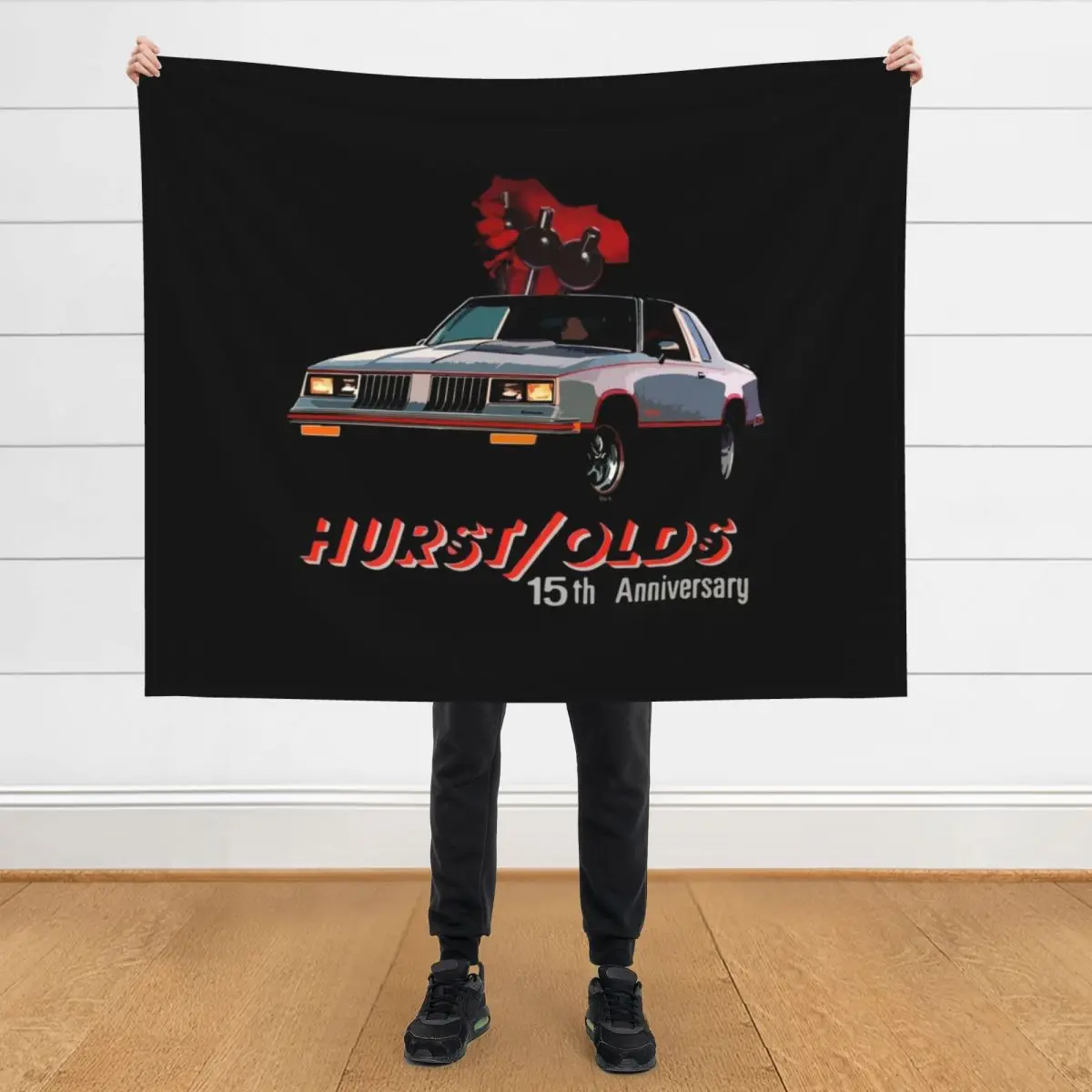 

1984 Hurst Olds Throw Blanket blankets ands decorative Bed covers christmas gifts Blankets