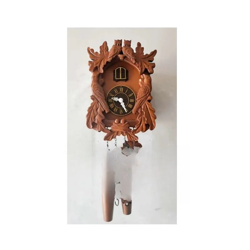 Standard Quartz Cuckoo Clock Black Forest House with Moving Train with Music