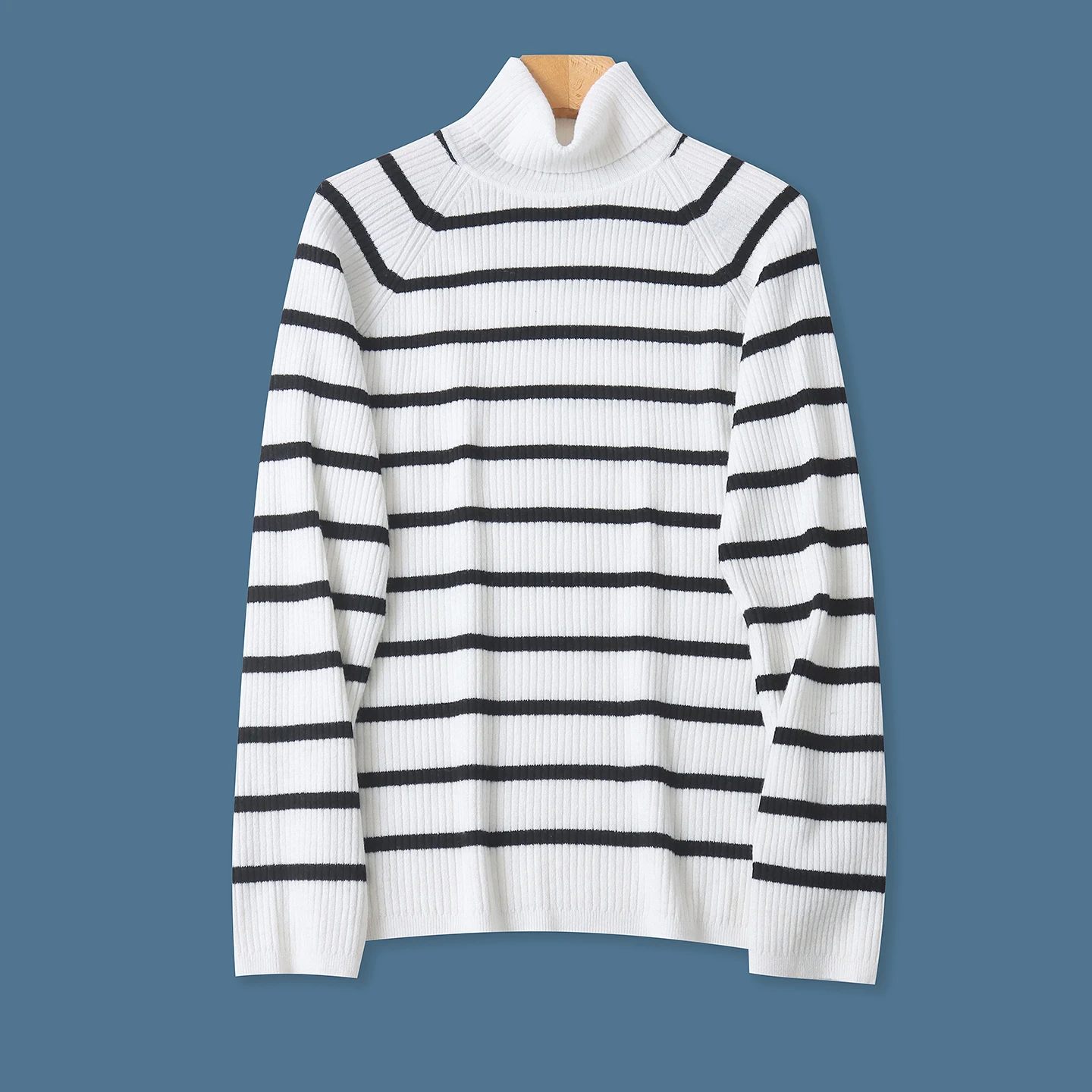 

Высокий длинный свитер в полоску све, женский осенне-зимний новый внутренний свитер, пуловер Turtlene, цветной трикотаж