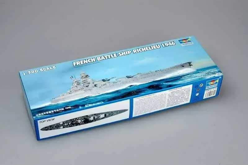 

Trumpeter 1/700 05751 French Battleship Richelieu 1946 model kit