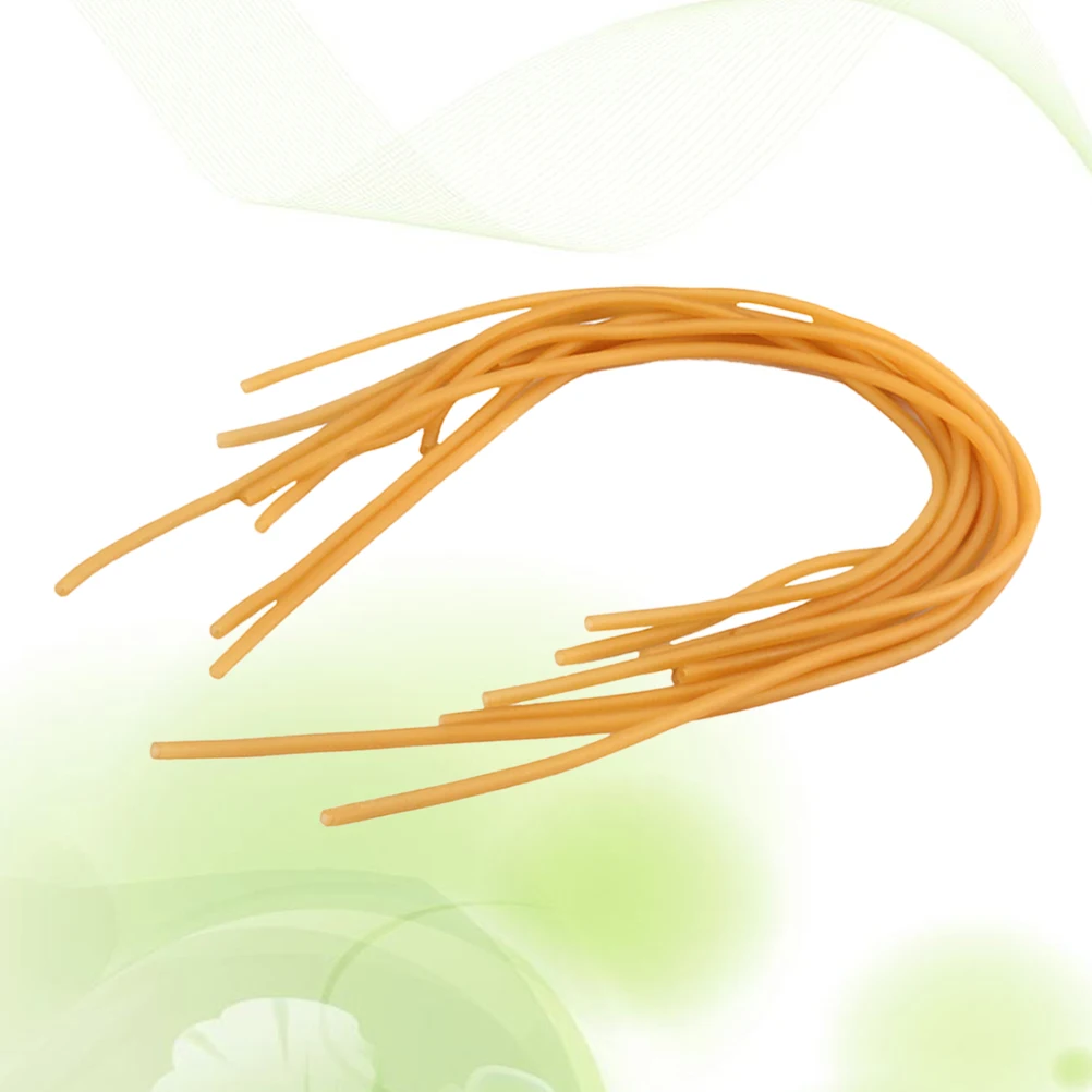 

10 Pcs Bamboo Cover Yangqin Accessories Rubber Tube Chinese Dulcimer