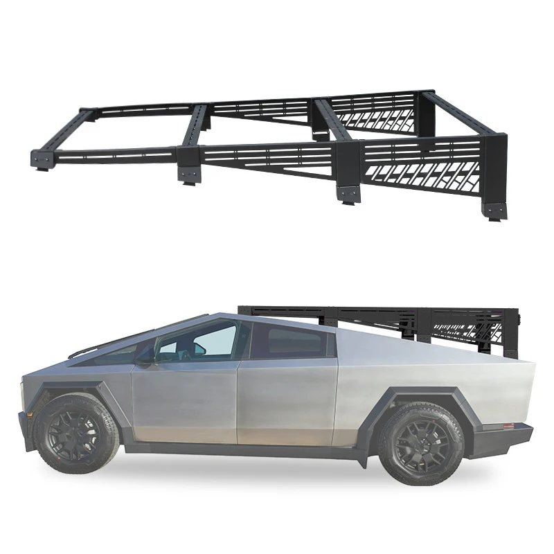 

For 2024 Roof Rack System Heavy Duty Steel Roof Platform with T-Slot for Overlanding & Camping Gear