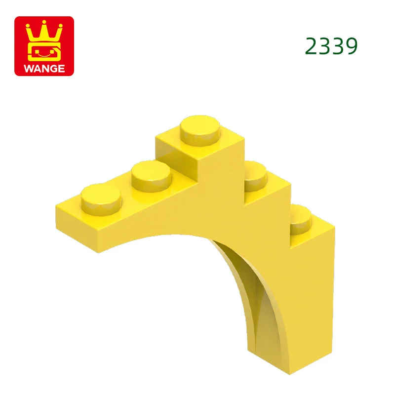Wange 2339 100g/43 stuks Boog 1 X 5 X4-Continu Boog Bulk Kleine Bouwstenen Assemblage Compatibele DIY Speelgoed Onderdelen Cadeaubox