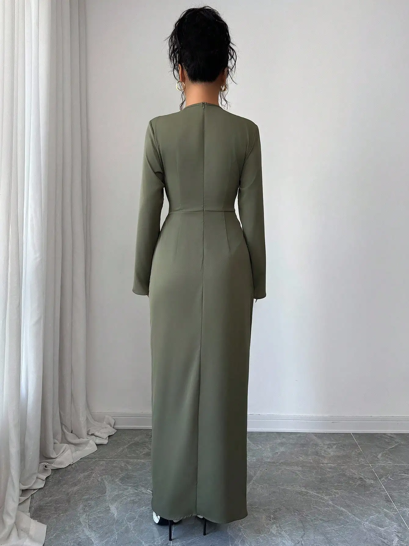 Thumbnail 2 - #45 Low Cost Long Sleeve Wrap Dress That Work