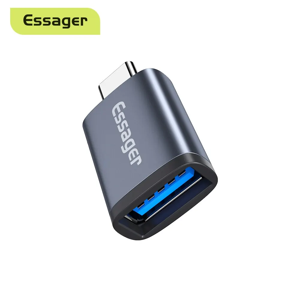 

Essager OTG Adapter Type C USB 3.0 Type C USB C Male To USB Female Converter For Macbook Xiaomi Samsung S20 USBC OTG Connector