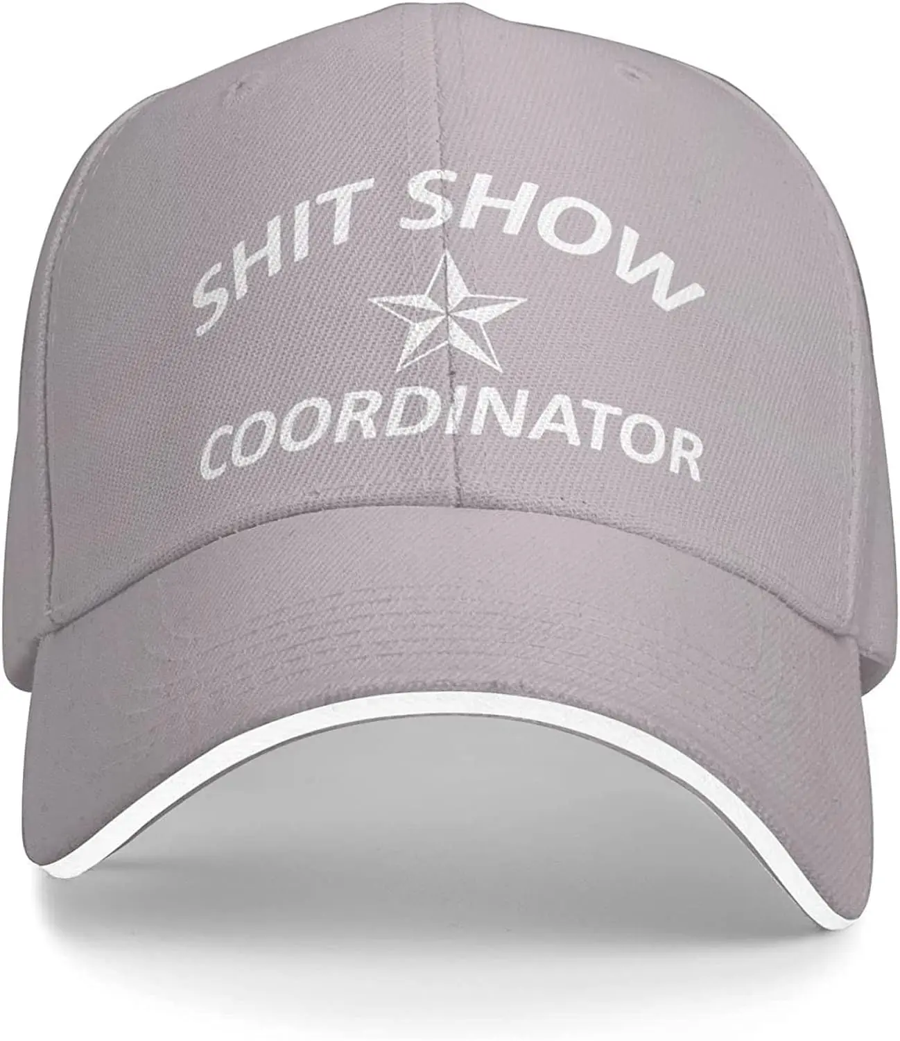 Shit Show Coordinators Hat for Men Baseball Hat Graphic Caps Gray