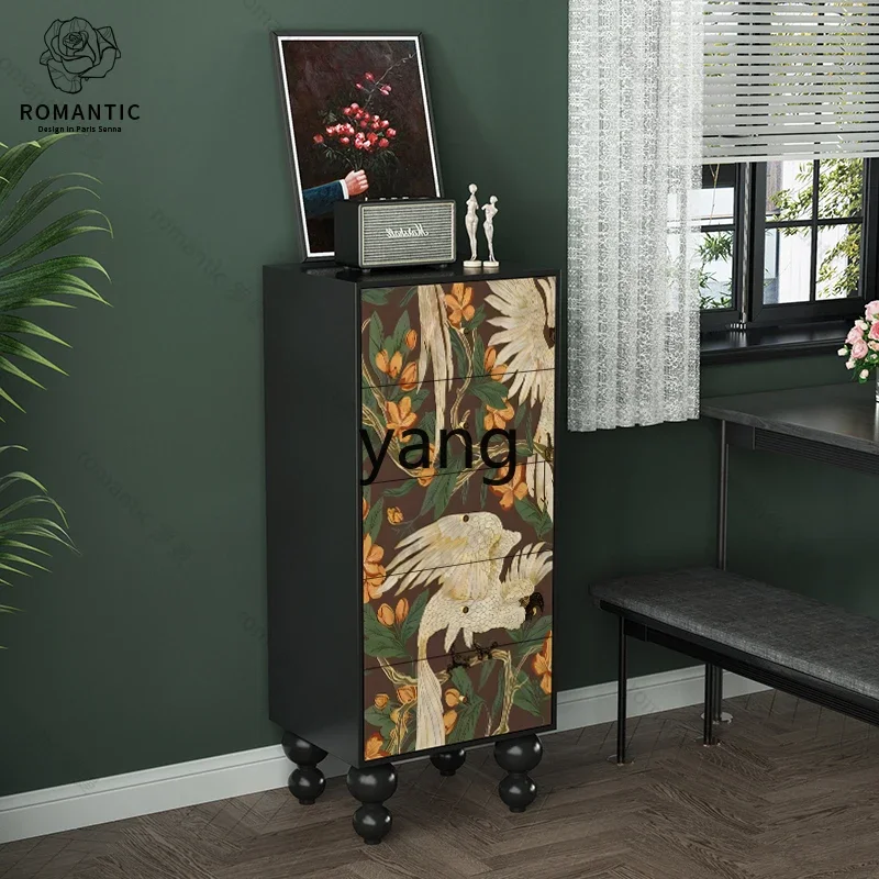 LTT خشب متين خزانة درج المنزل غرفة المعيشة أريكة خزانة جانبية غرفة نوم ركن جدار الخزانة