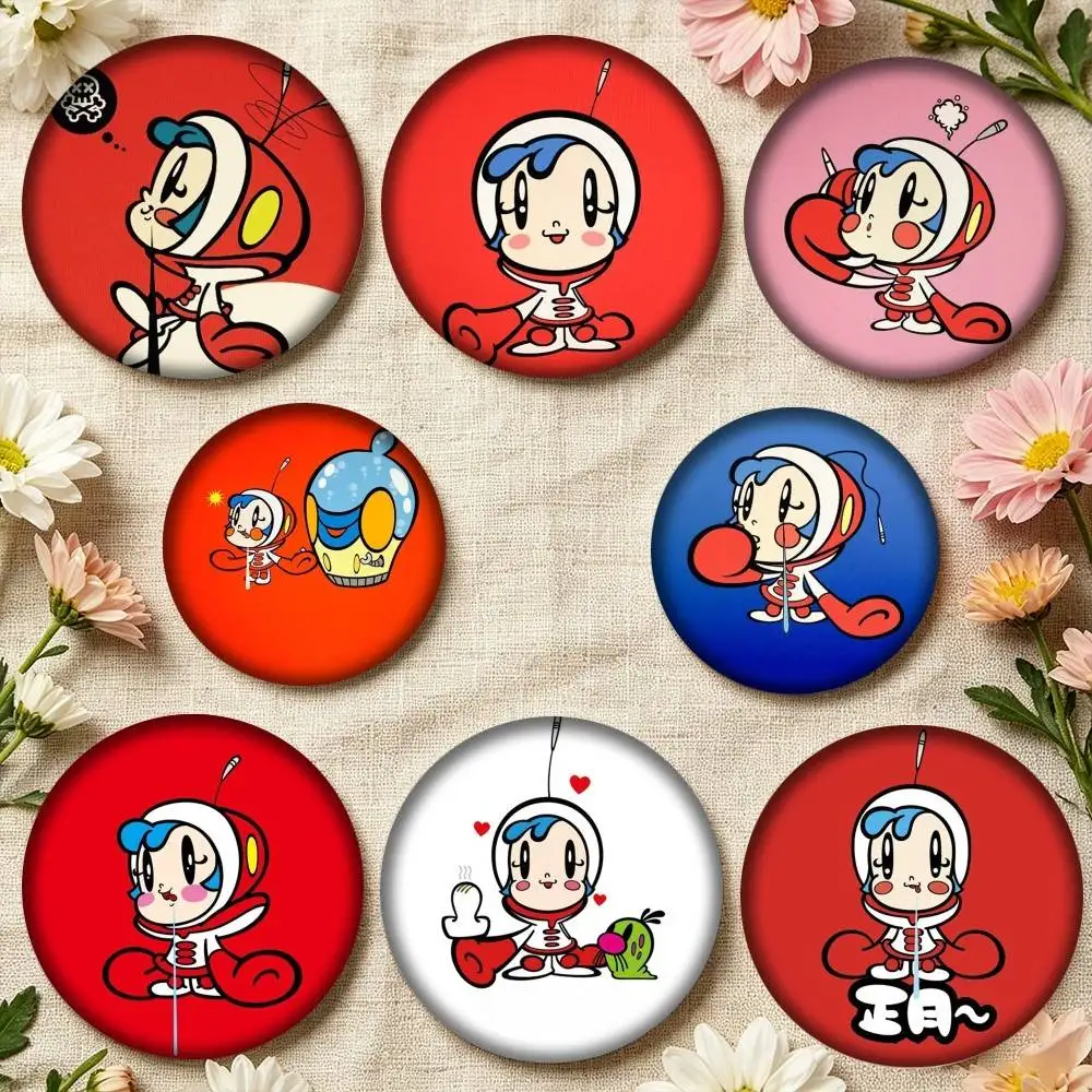 S-Super Milk Chan R-Retro 90s Anime  25 32 44 58 75mm Badges Personalized Round Brooches Pins Accessory Gift