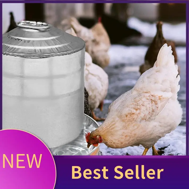 

Poultry Waterer Drinker Winter Patio Poultry Water Heater Chicken Water Heaterfor Winter Deicer Heated Base With Switch US Plug