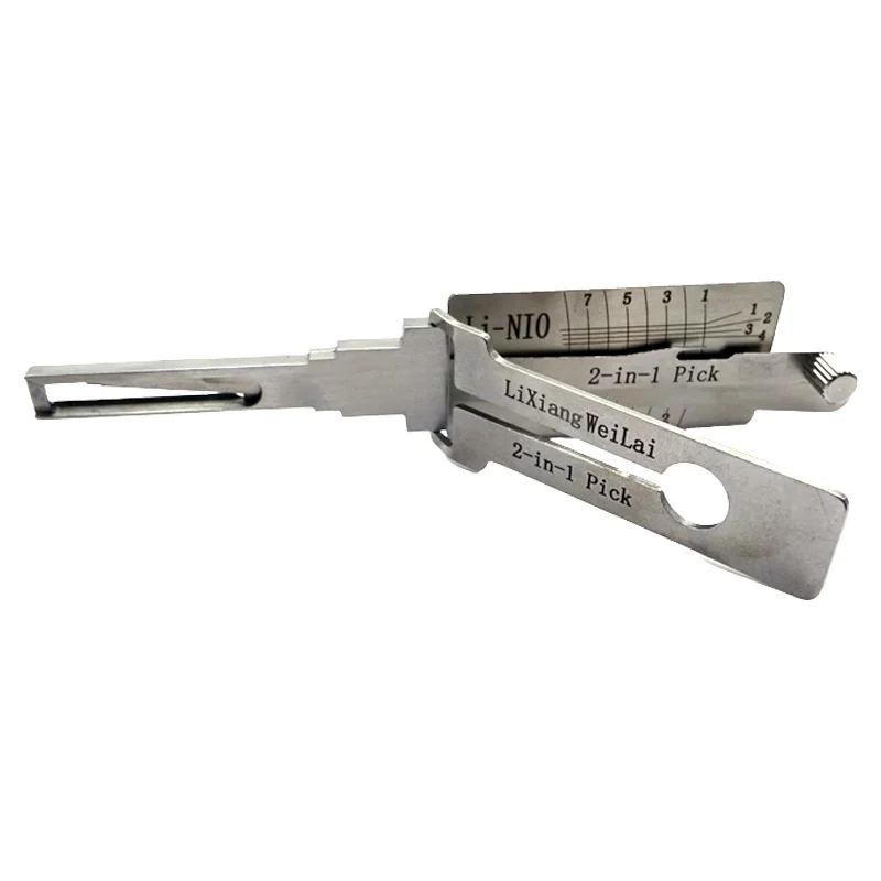 Lishi LiXiangWeiLai 2 in 1 Lock Pick Decoder Ignition Car door open for Li Auto L7L8L9 and NIO Models Vertical milling