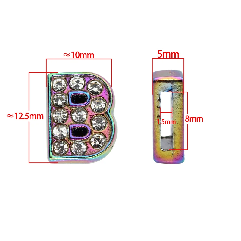 Alphabet Charms for DIY Jewelry (8mm) - usage example