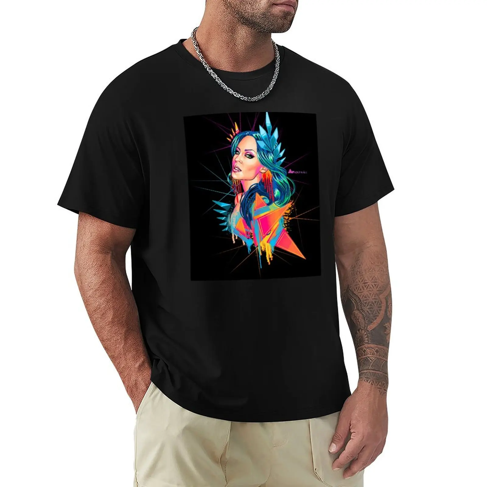 Kylie Minogue Neon Goddess T-Shirt man graphic t shirt T-Shirt