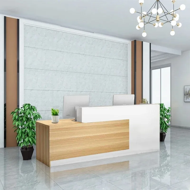 

Эстетичная стойка для салона красоты, косметический ресепшн, современный минималистичный стол для ресторана, офиса, спа-салона, мебель для салонов красоты