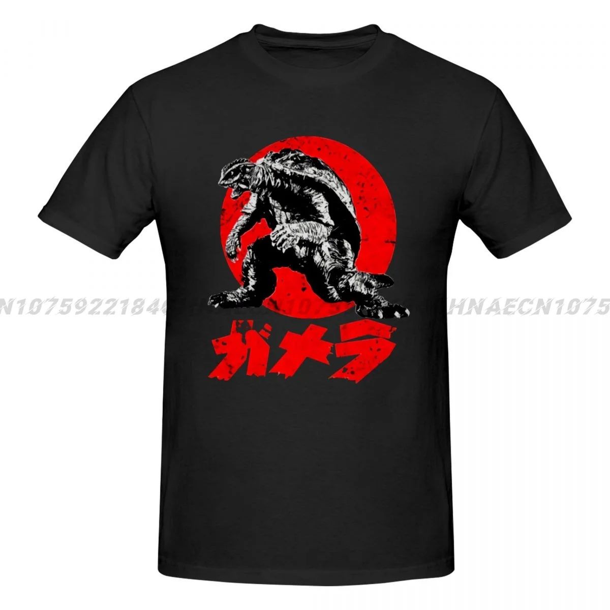 2024 Summer Men Gamera Crew Neck TShirt Bandai Movie Monster Series Tops