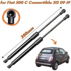 Puntales de maletero para coche, pieza de elevación de portón trasero, amortiguador de resorte de Gas, para Fiat 500 C Convertible 312, 2009-2019, 51839496, 51859965, cantidad (2)