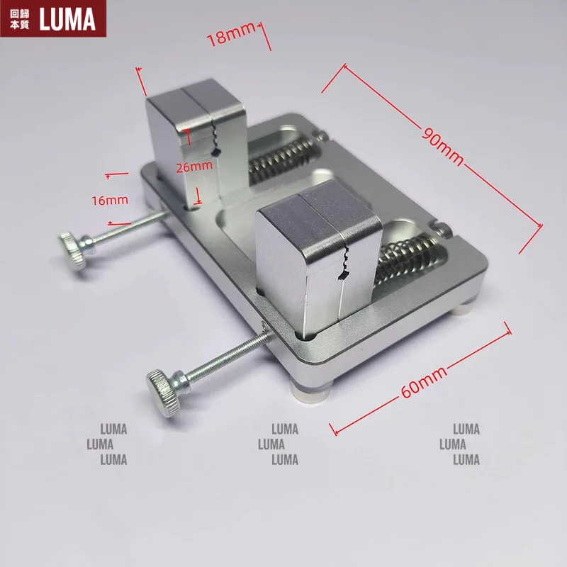 Maximum capacity 18mm, aluminum alloy wire holder with magnetic base - anodized finish