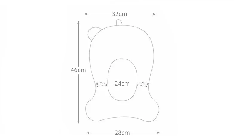 Baby Badewanne Pad Einstellbare Bad Unterstützung Sitz Matte Dusche Kissen Neugeborenen Faltbare Baby Bad Sitz Schwimmende Sicherheit Wasser Pad – Detail 9