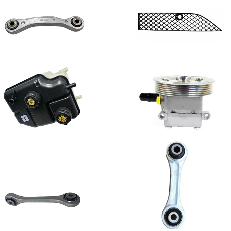 Adjustable pull rod for rear wheel outward tilt, complete set of expansion box connecting rod