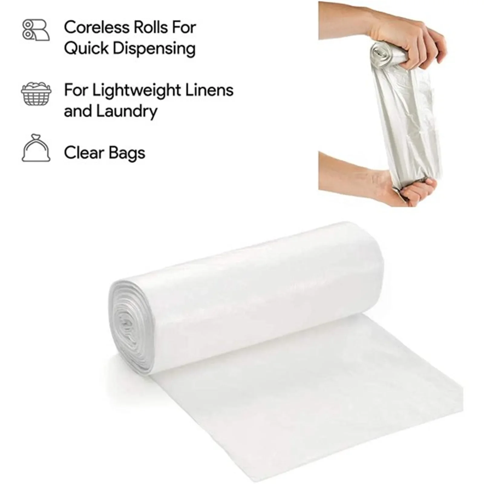 

25pcs/ Roll Mini Desktop Trash Can Bags Bathroom Bedroom Office Car Rubbish Bags Trash Bags Storage Garbage Bag For Kitchen Item