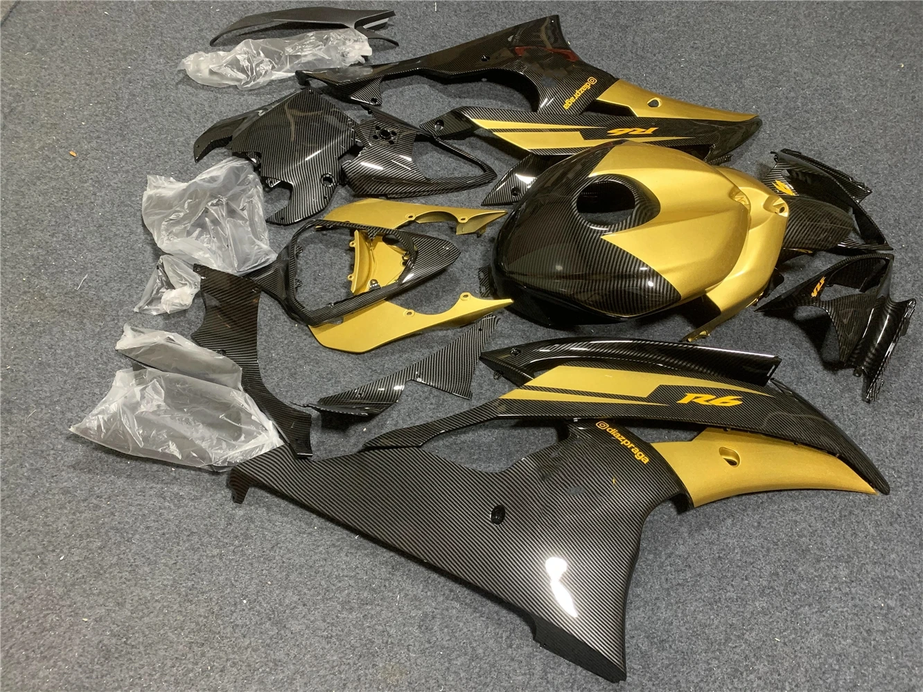 Motorcycle fairing Kit fits YZF-R6 2008 2009 2010 2011 2012 2013 2014 2015 2016 YZF600 08 09 10 11-16 Fairing gold