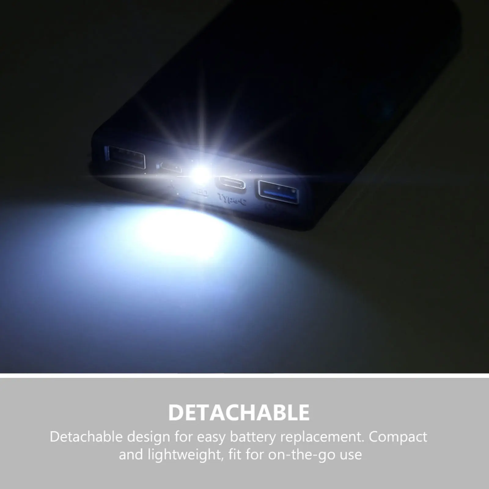 Durable 18650 Battery Charger Case Usb Power Bank Portable Mobile Battery Box Travel Compact Lightweight Detachable Design