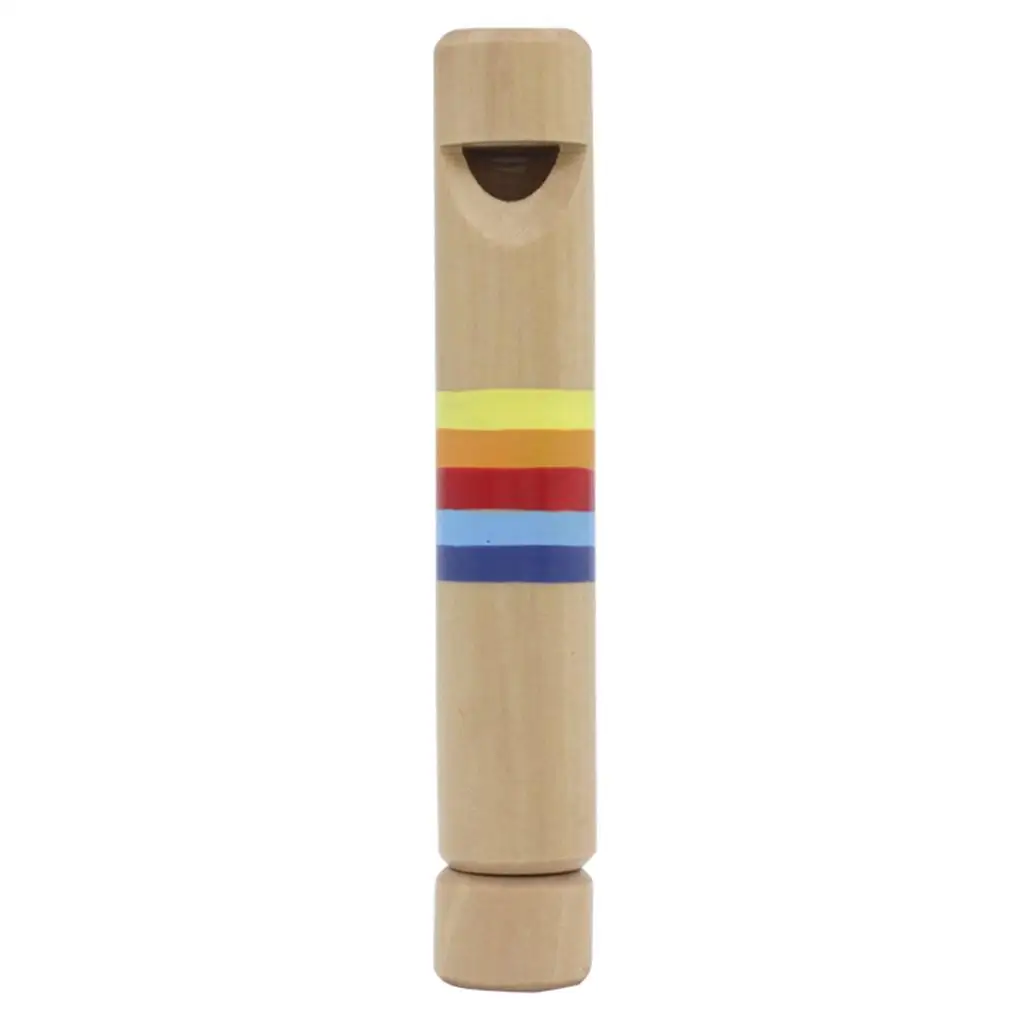 Pull Wooden Flute Kids Early Education Teaching Musical Instrument Toys Gift