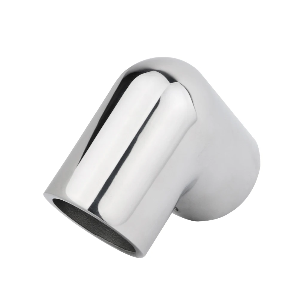 90° Elbow Pipe Handrail Fitting 316 Stainless Steel 2-Way 22/25/30/32mm Tube Connector Pipe Components Boat Hardware