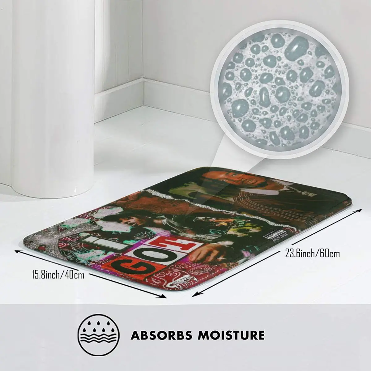 Hip-hop Singer Playboi Carti Non-slip Doormat Floor Mat Cushion Carpet Rug for Kitchen Entrance Home Balcony Footpad Mats