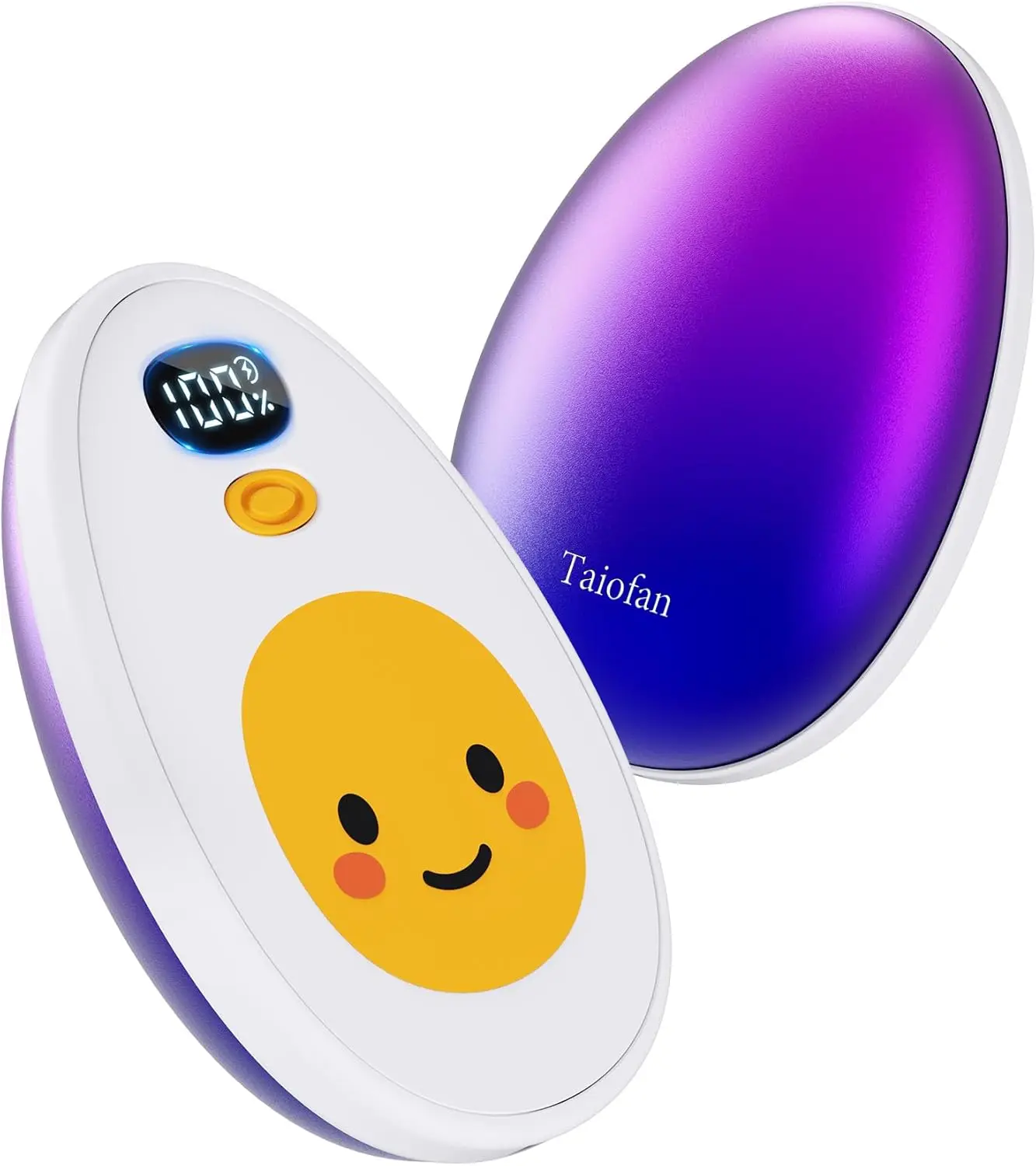 

Rechargeable Hand Warmers, 2-Pack Egg Design with LED Display, 4 Heat Levels, Magnetic Portable Heater for Men Women, Outdoor Gi
