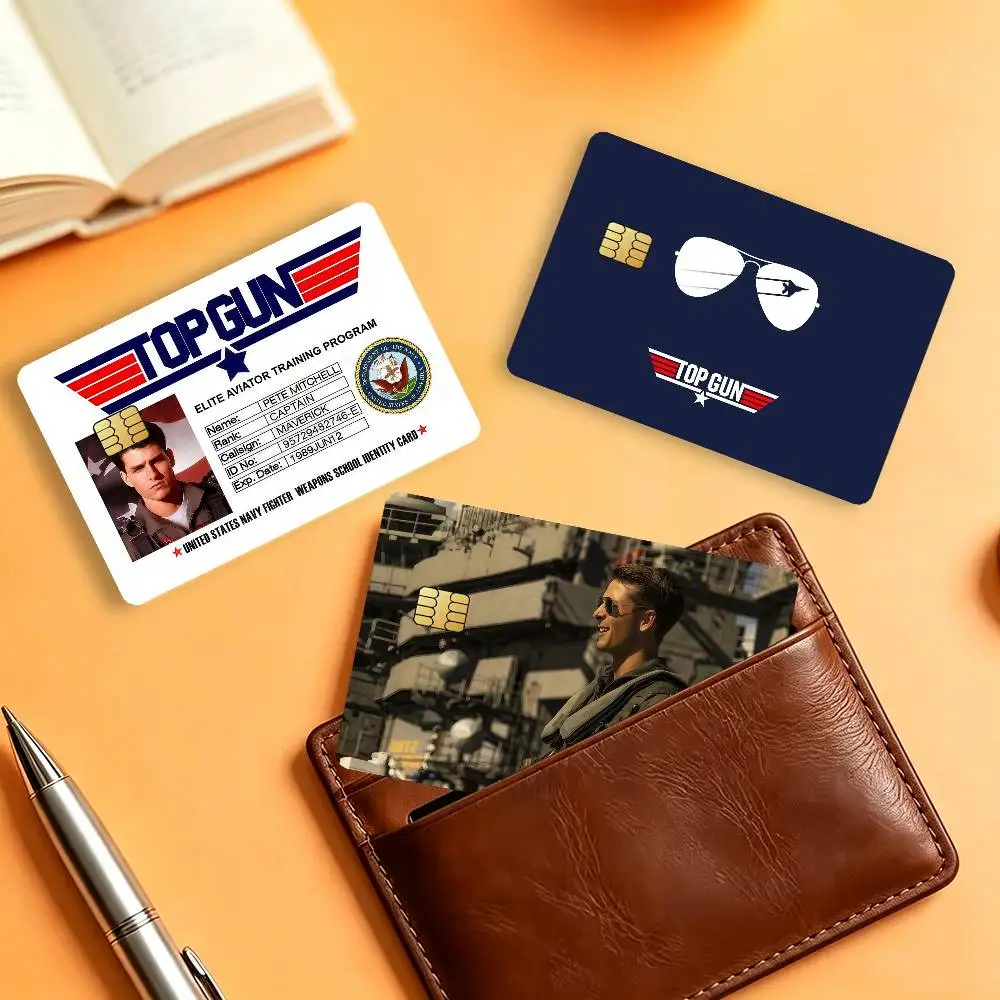 Movie T-Top Gun M-Maverick Matte Card Stickers For Credit Cards Debit Cards And Transit Cards 4Pcs