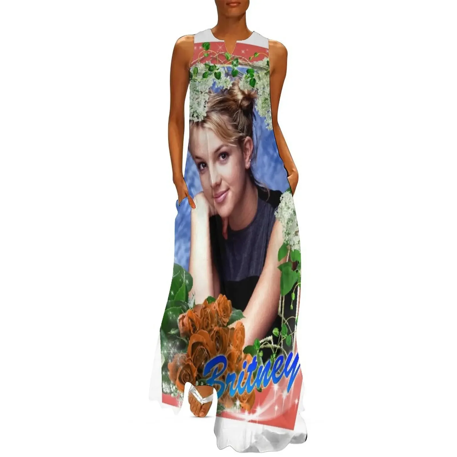 

brit fan art Long Dress african dresses for woman Woman fashion Female clothing Dress