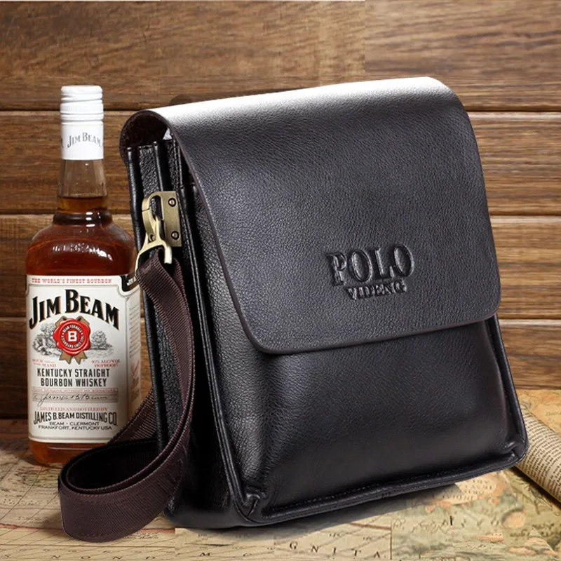 

2025 The Leisure Business Single Shoulder Bag Polo Vertical Bag Man Trend Inclined Shoulder Bag