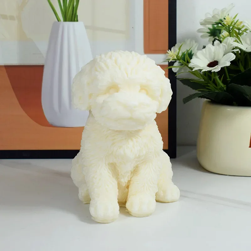 Scented Candle Silicone Mould 3D Three-dimensional Animal Puppy Epoxy Resin Ornament Gypsum Mould