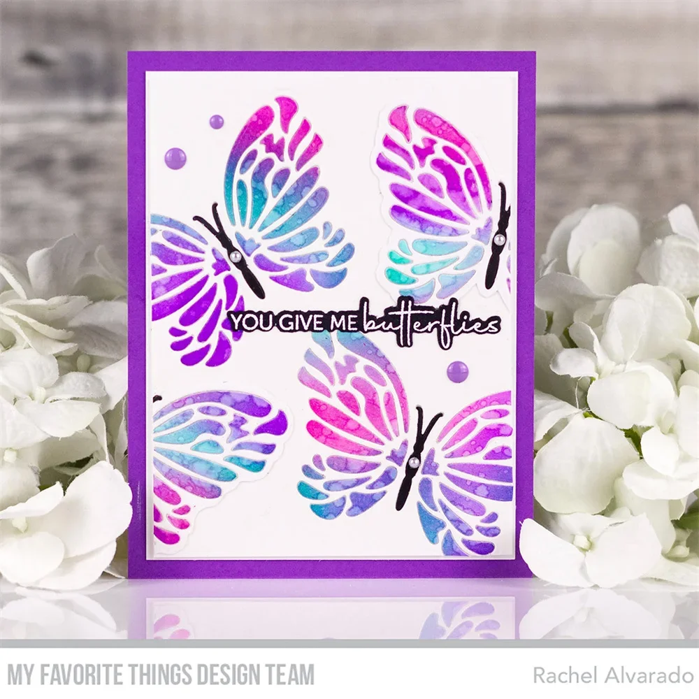 Peek-a-Boo Breakthrough Butterflies Die-Namics New Scrapbook Decoration Stamps Stencils DIY Gift Card Craft Metal Cutting Dies