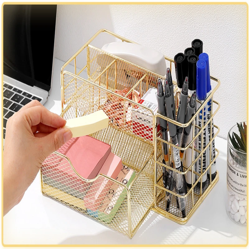 

Nordic Metal Drawer Organizer for Office, Home, Kitchen, Bathroom - Compact, Durable, Multi-Purpose Storage for Cosmetics, Stati