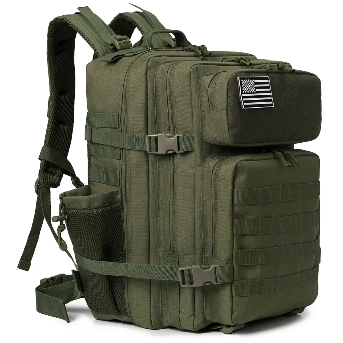 

45L Molle Tactical Backpack Bag Hunting MOLLE Backpack GYM For Men EDC Outdoor Hiking Survival Rucksack Witch Bottle Holder