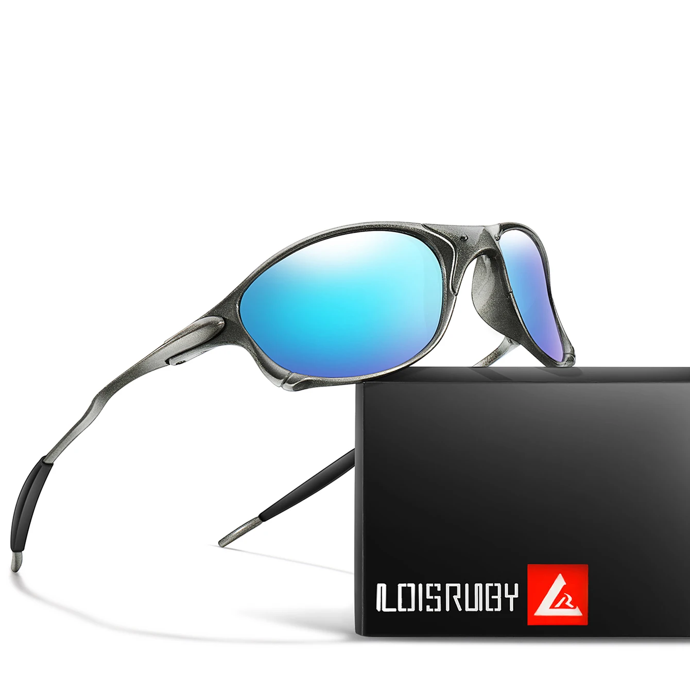 Kleine Brillen mit PC- und Materialrahmen, UV400-Fahrradbrille für Outdoor-Reiten, Laufen, Fahren, Metallschaft, Alltagskleidung, Party-Sonnenbrille