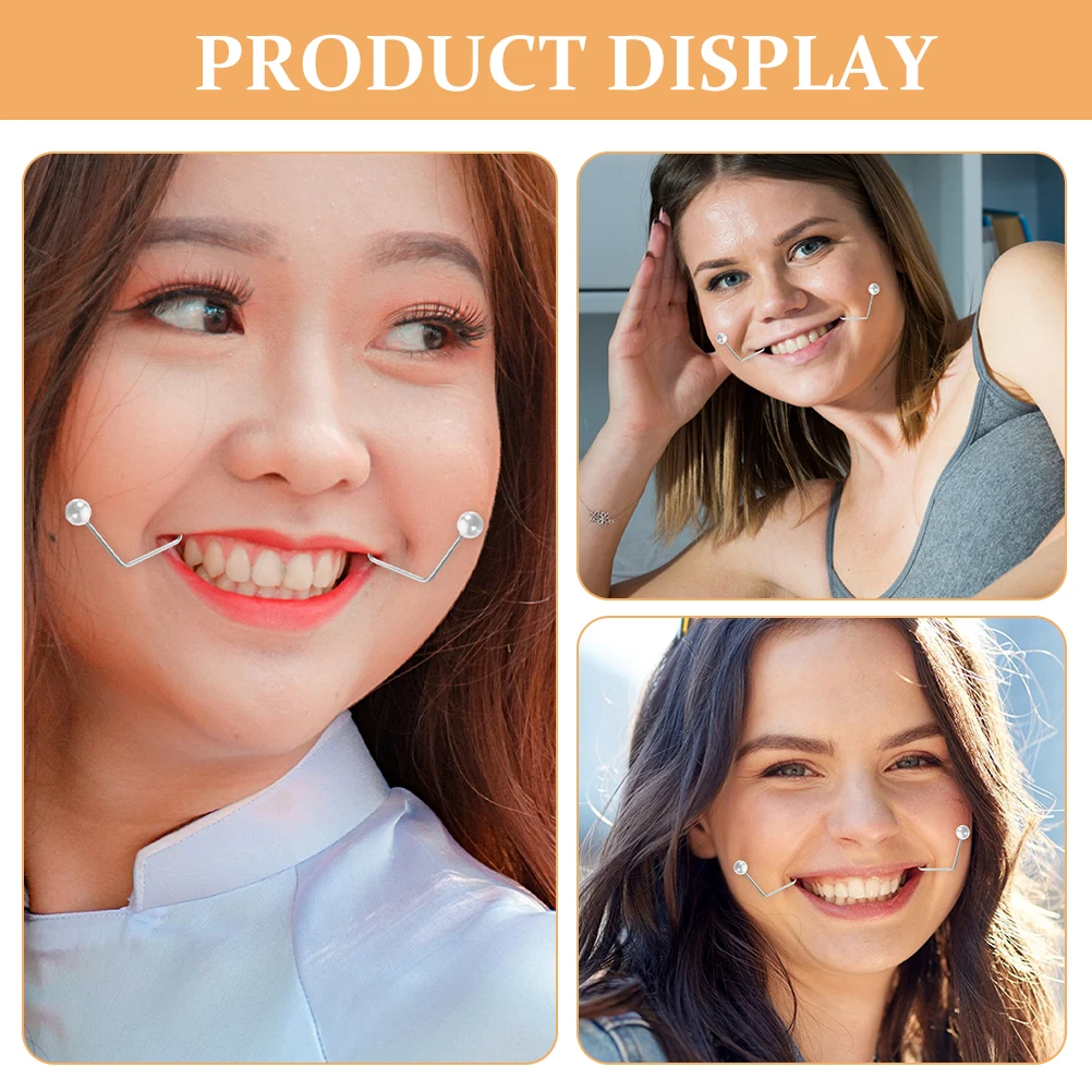 

4 Pcs Dimple Shaper Generator Facial Tools Maker for Cheeks Face Exercise Former