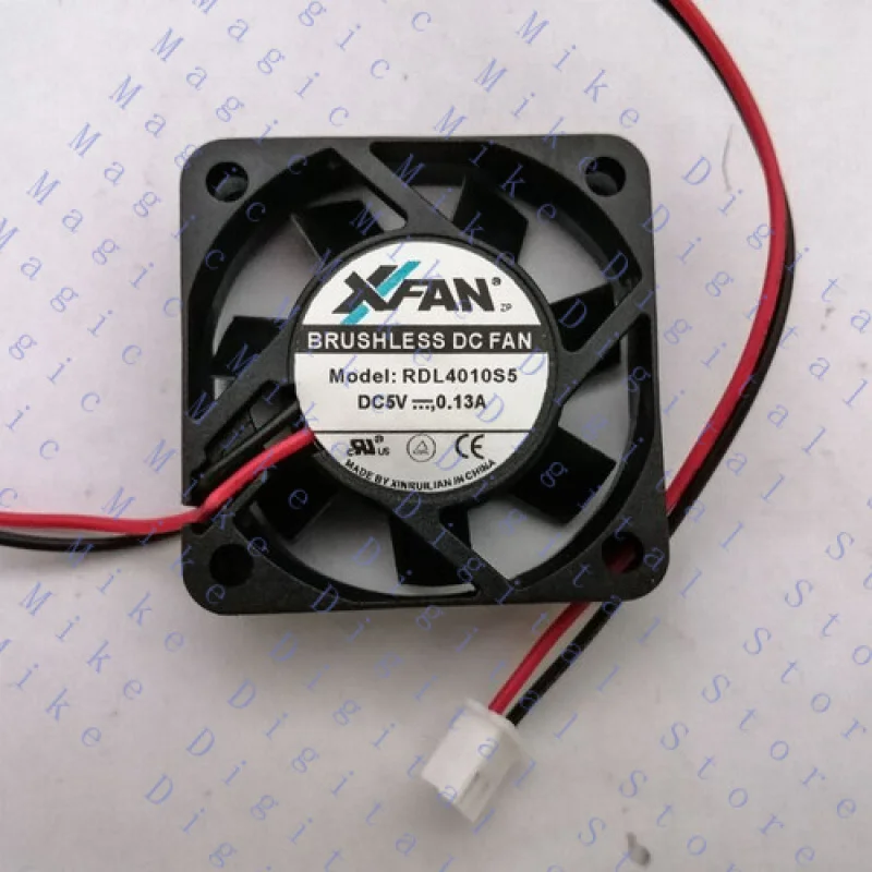 

UU RDL4010S5 4CM 4010 5V 0.13A 2 line small chassis cooling fan