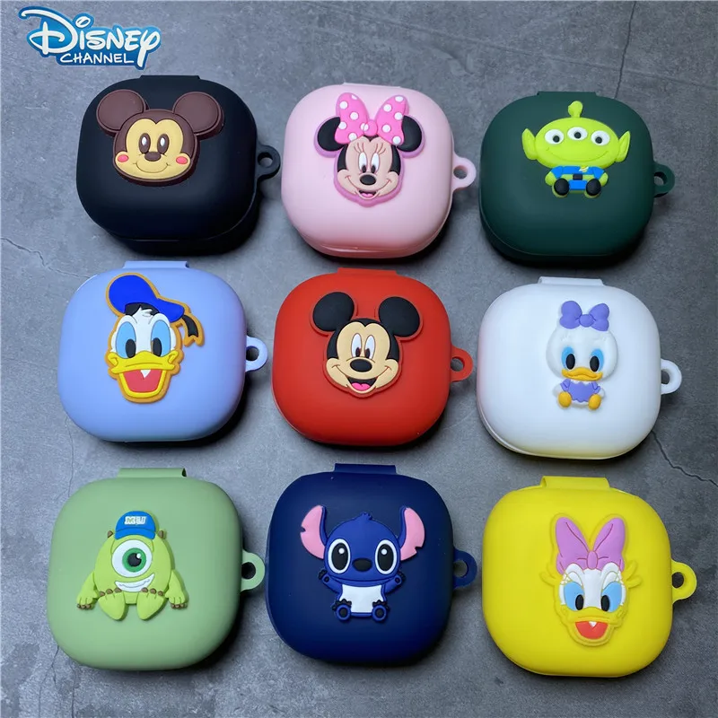 Disney Minnie Earphone Case Cover For Samsung Galaxy Buds 2/Live/Pro Silicone Bluetooth Earbuds Protective Case With Hook