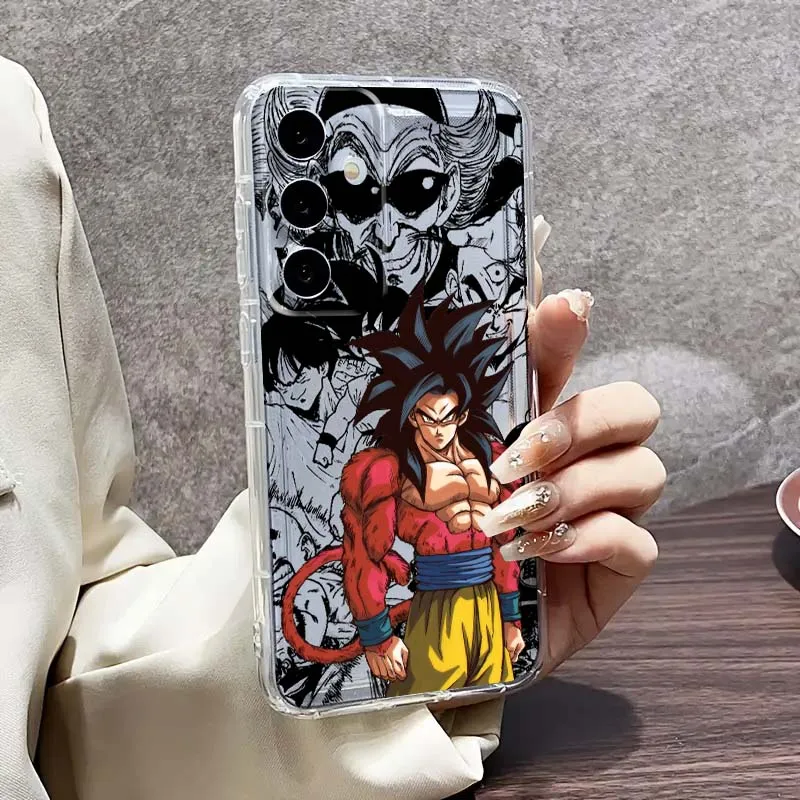 أنيمي كول D-Dragones B-Balls جراب هاتف لسامسونج غالاكسي S25 S24 S23 S22 S21 S20 حافة زائد الترا FE 5G غطاء ناعم شفاف