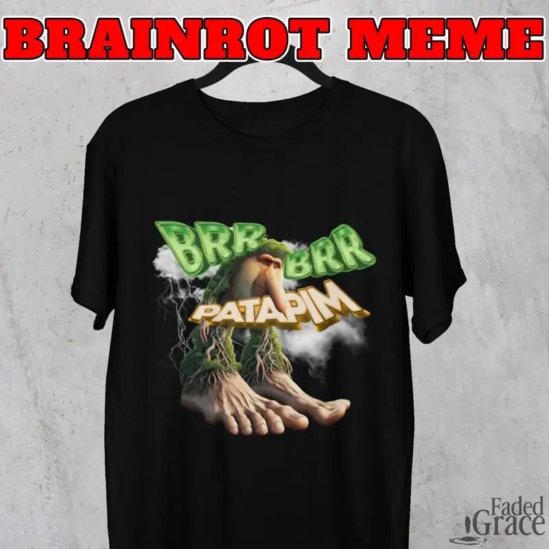Brr Patapim Italian Brainrot Meme T Shirt Funny Viral Humorous Trendy Italy Core Internet Joke