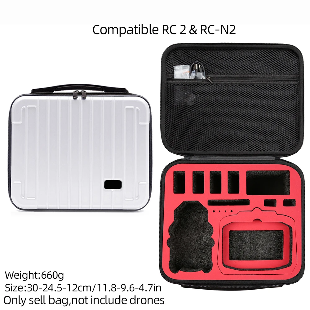 Storage Bag For DJI Mini 4 Pro Body RC-2/N2 Remote Waterproof Hard Carrying Case Bag Scratch-Resistant Handbag Drone Accessories