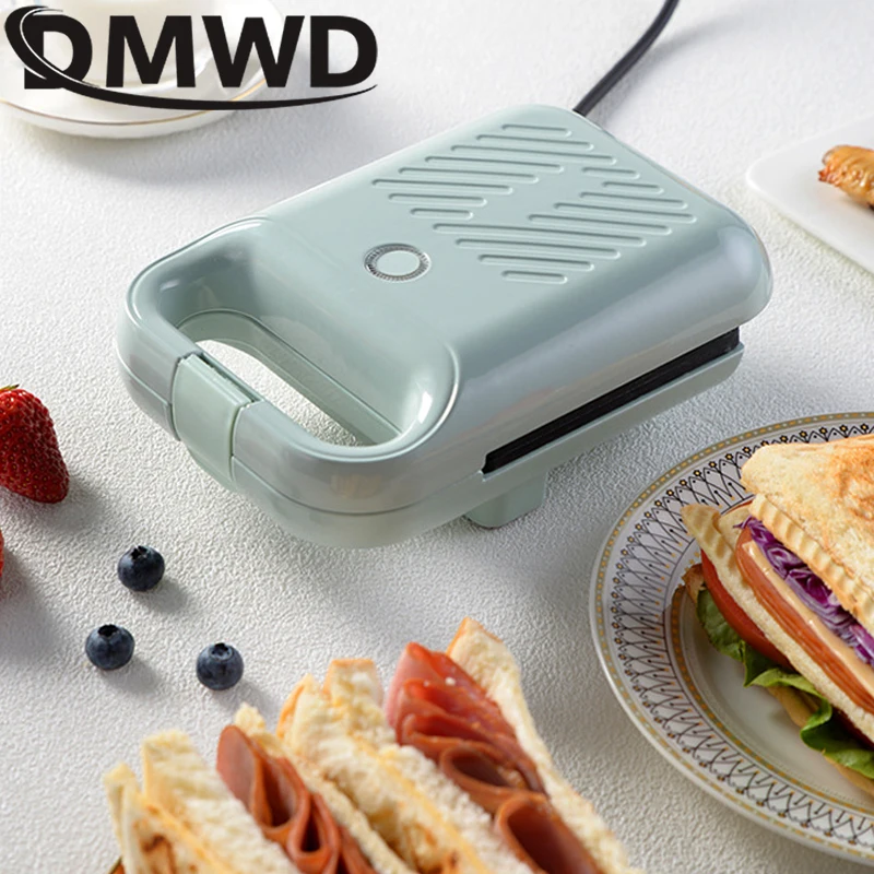 DMWD Multifunction Electric Sanwich Maker Bread Muffin Breakfast Light Food Machine Omelette Baking Pan Panini Grill Toaster