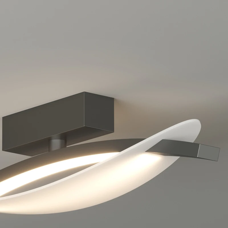 Luz de tira nórdica moderna simples para o corredor, luzes de teto LED, lâmpada criativa para varanda varanda e sala de estar